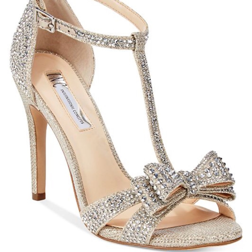 INC Reesie rhinestone heels